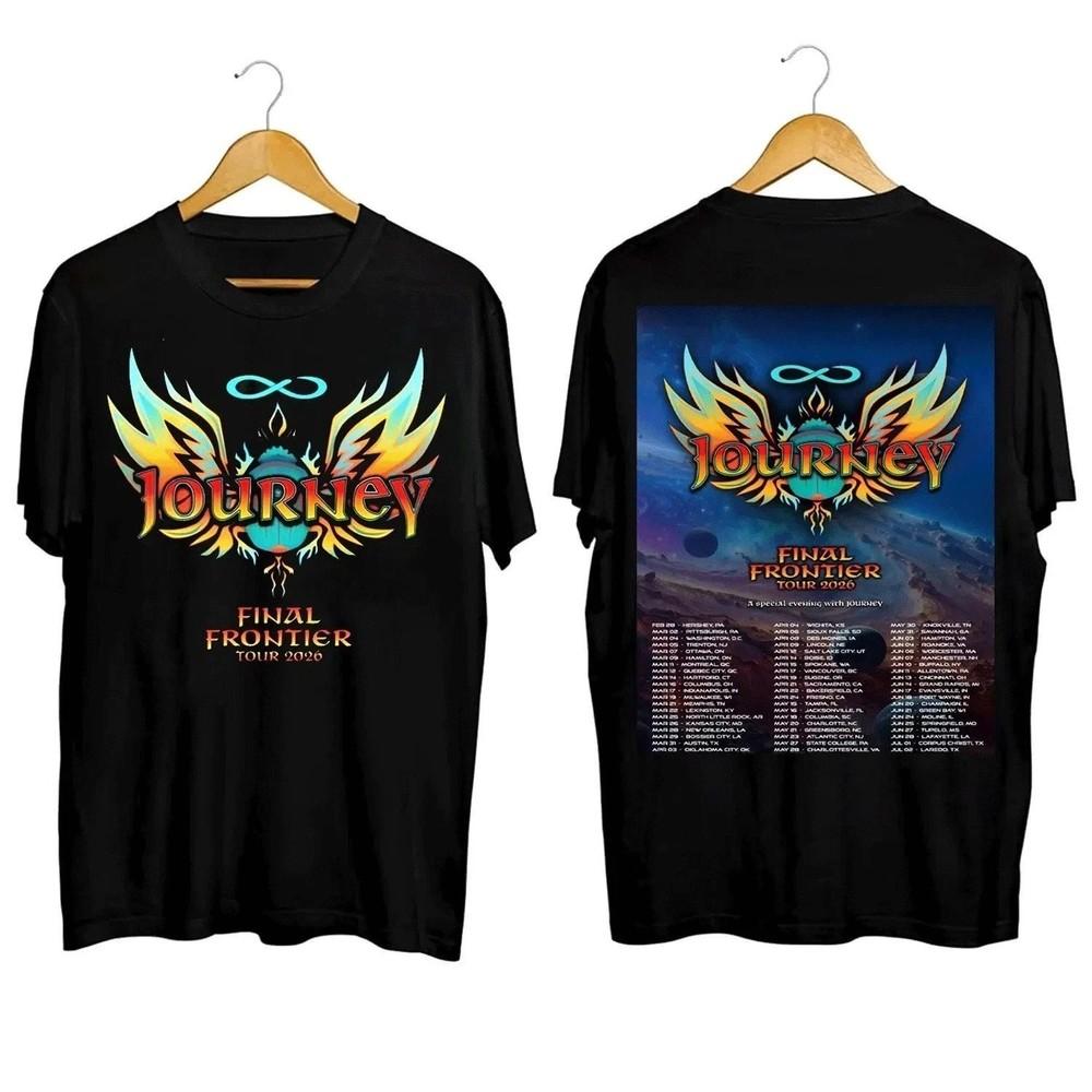 Journey Band 2026 Final Frontier Tour Shirt Rock Music TShirt Unisex T-Shirt L