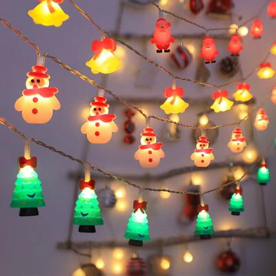 1.5/3M Noel LED Dize Işık Noel Baba Kardan Adam Yılbaşı Ağacı Süsleri 2024 Ev İçin Noel Süsü 2025 Yeni Yıl Hediyesi