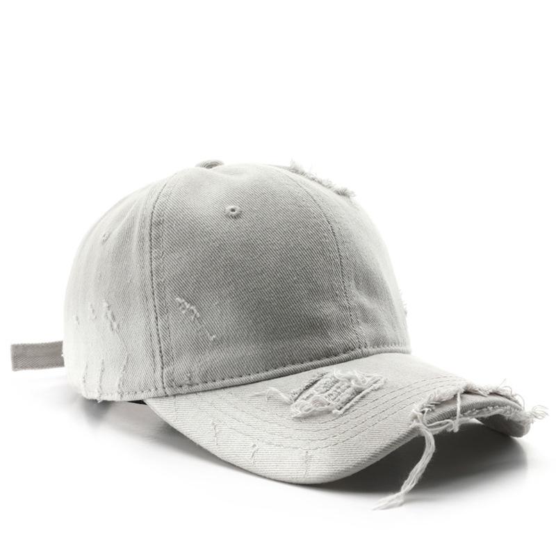 Custom Logo Baseball Cap Rear Adjustable Solid Snapback Hat Diy Women Causal Distressed Hip-Hop Cap Gorros Outdoor Embroidery