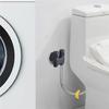 A84E-Mini Multi-Function Faucet Brass 1 Into 2 Out Dual Control Washing Machine Chrome Tap For Washing Machine And Toilet
