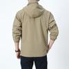 Spring and Autumn Men's Youth Outdoor Casual Jacket Hooded Multi-Pocket Loose Large Size Jacket Beauty Jacket
