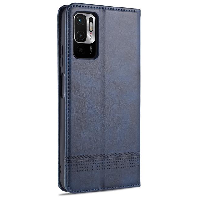 Deluxe Magnetic Adsorption Leather Fitted Case for Xiaomi Redmi Note 10T 5G Flip Cover Protective Case Capa Fundas