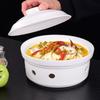 Ceramic Candle-Heated Food Warmer
