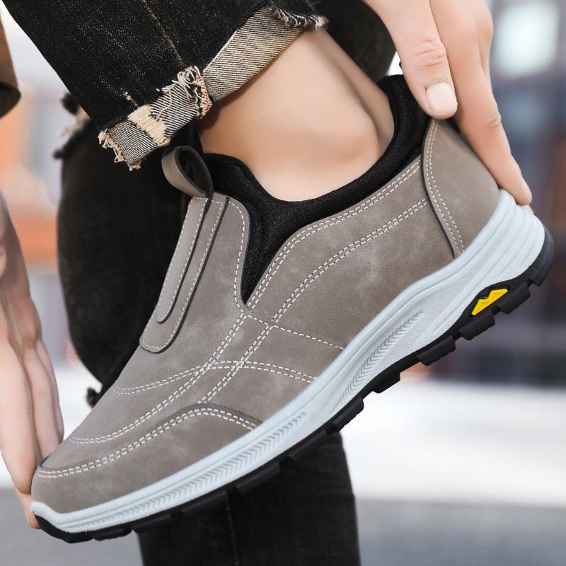 Men's shoes spring new versatile single shoes hiking shoes soft sole casual trend walking shoes