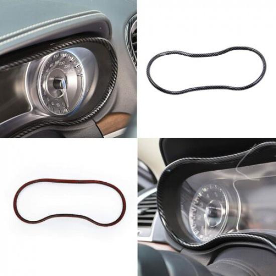 Armaturenbrett Messinstrument Panel Abdeckung Zierleisten Zubehör für Chrysler 300 2015+ Kohlefaser