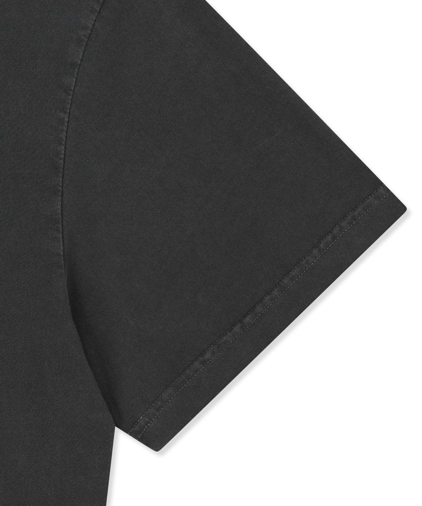 BROWNBREATH Stamp Tag Pigment Tee - Charcoal