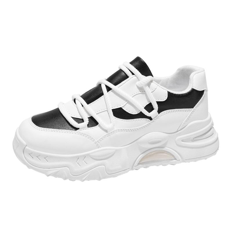 

Мужская прогулочная обувь, модная повседневная обувь на толстой подошве, износостойкая, 2025, новые удобные модные кроссовки на плоской подошве для мужчин 44 чёрный