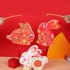 Cartoon Rabbit Flower Lantern Luminous Style Lantern DIY Material Package  Mid-Autumn Festival