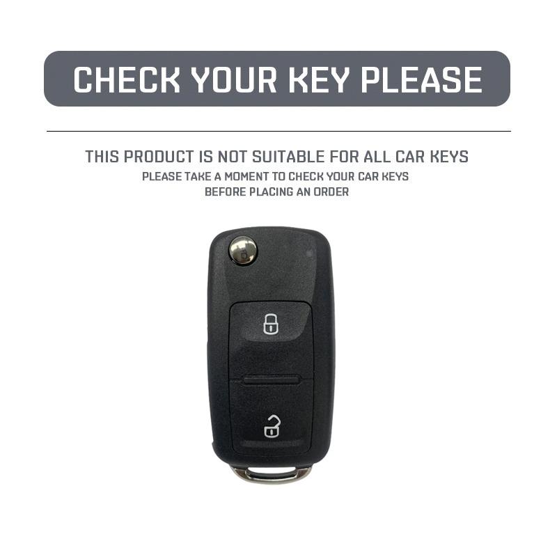 Für VW Volkswagen Mk4 Bora Golf 4 5 6 Jetta Passat Polo Touran Skoda Octavia Seat TPU Auto Schlüsselhülle Auto Zubehör 2 Tasten