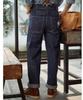 Jeans with Denim Striped Loose Sizes Striped [NBLL] Men's Suspenders, Pants, Overalls, Pattern, Workwear, All-in-One, Wide-Leg Pants, Unisex, Stretch,