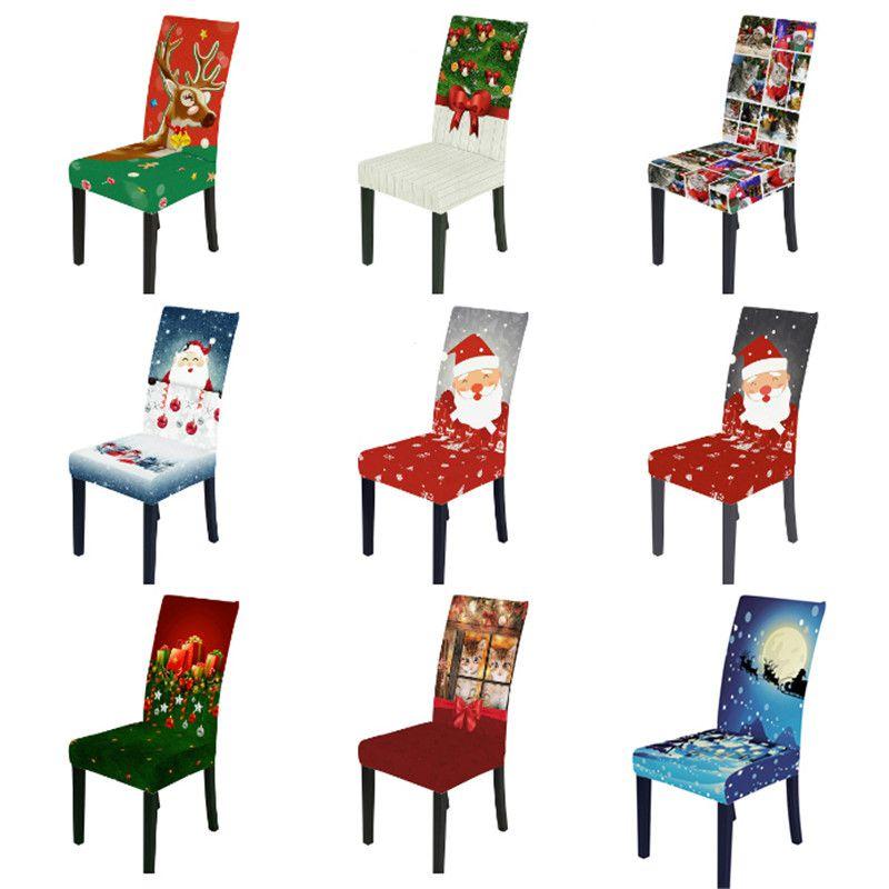 Festive Christmas Chair Cover With Great Elasticity Perfect For Any Furniture