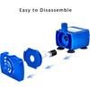 -Water Pump for Cat Water Fountain Replacement Motor with LED Blue Light for Pet Dog Water 1Dispenser USB Plug Pet Accessories