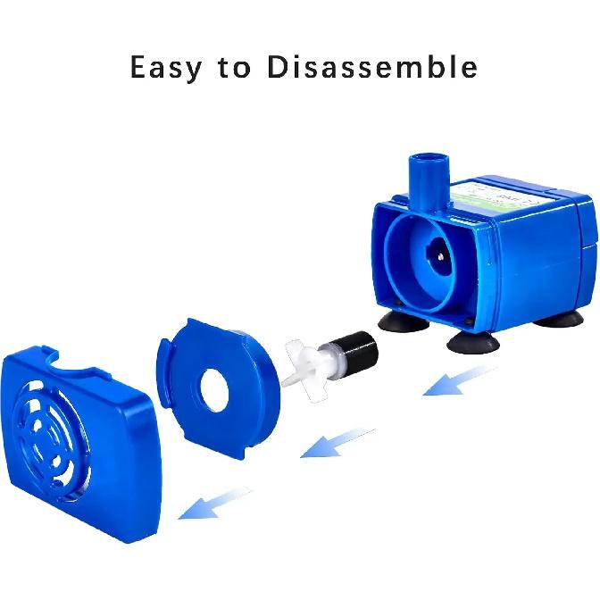 -Water Pump for Cat Water Fountain Replacement Motor with LED Blue Light for Pet Dog Water 1Dispenser USB Plug Pet Accessories