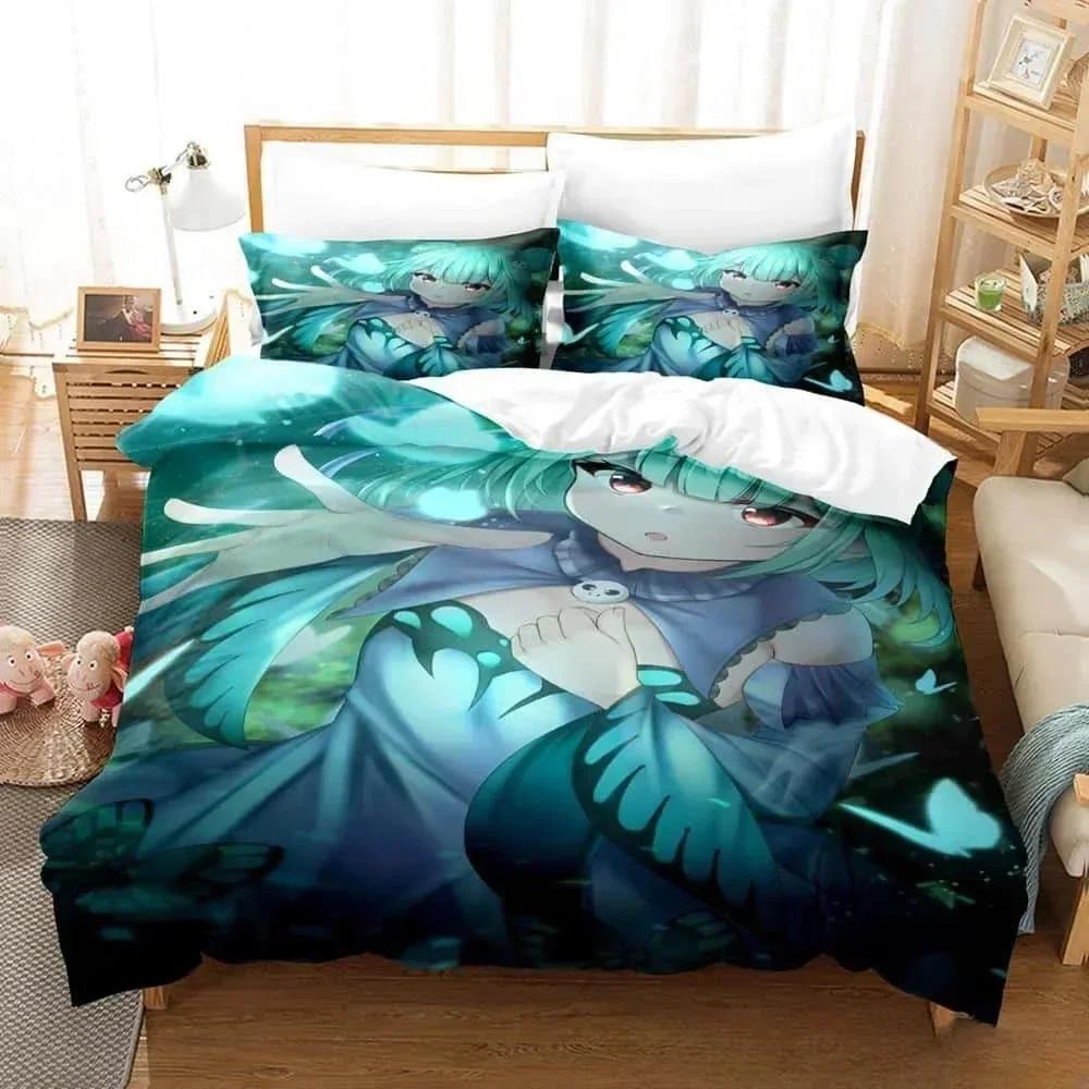 3d Cartoons Vtuber Hololive Uruha Rushia Bedding Set Single Twin Full Queen King Size Bed Set Adult Kid Bedroom Duvet Cover Sets