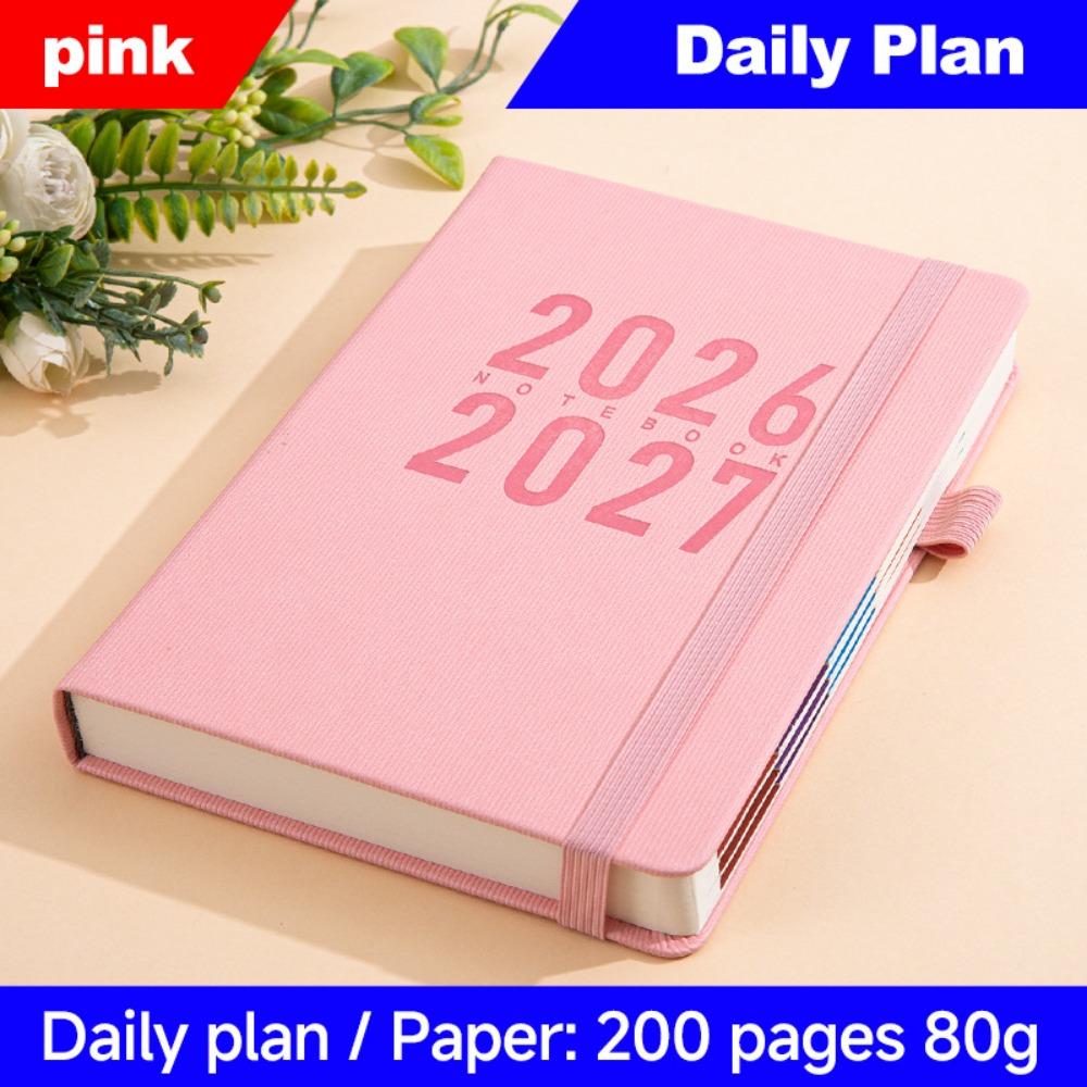 Pu Leather A5 Agenda Planning Notebook 12 Months To-do List Notebook  Stationery