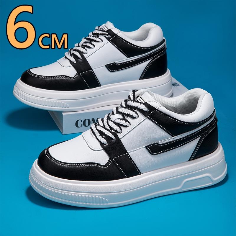 New Elevator Shoes Men Invisible Inner Height Increased 6CM Shoes Fashion Casual Lift Man Sneakers Hidden Heels Heighten Shoes