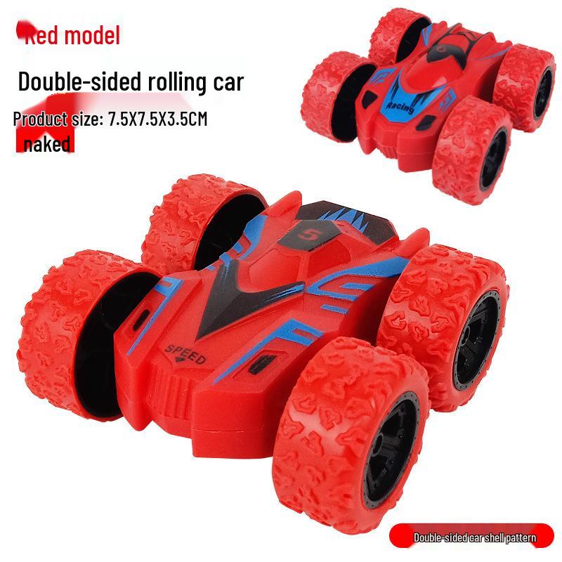Children's Inertial 4WD Off-Road Swinging Stunt Car Model with Shock Absorption.