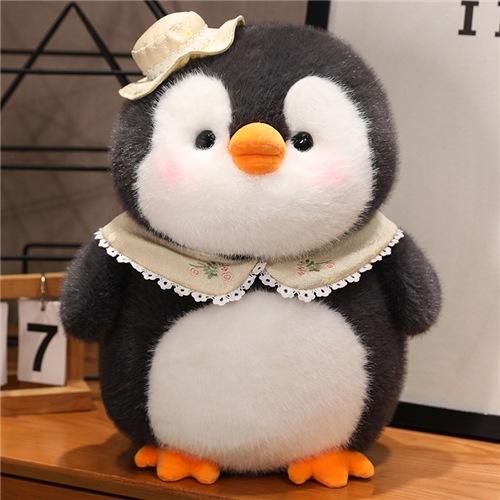 

Dun Dun Little Penguin Plush Doll Cute Toy Doll Ragdoll Children S Birthday Gift Doll 25Cm 0.17kg or so сірий колір