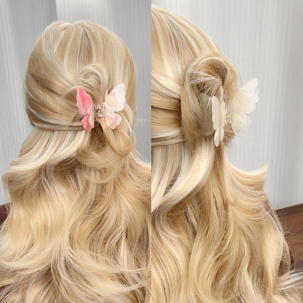 1PC Acetate Butterfly Crab Hair Clips Sweet Princess Hairpin Hair Accessories  Women Girls