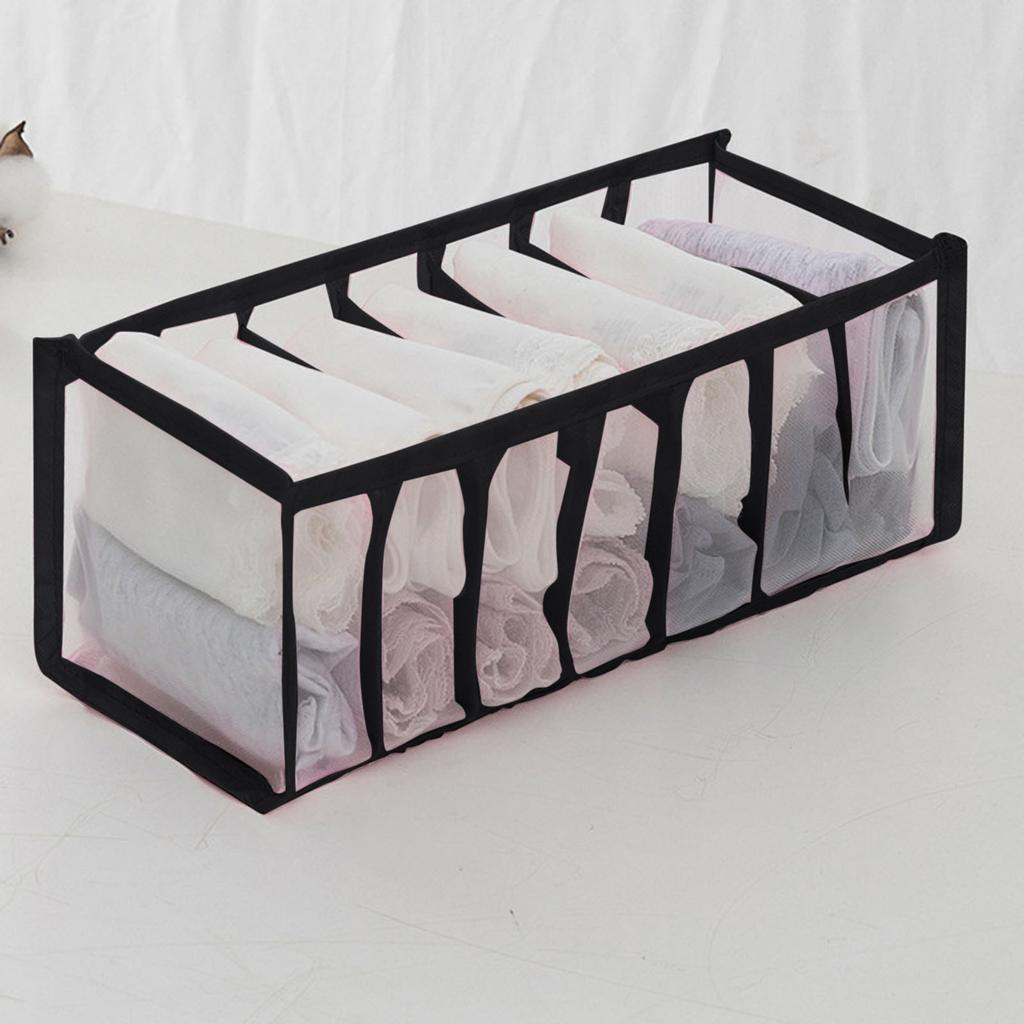 Household Foldable Mesh Underwear Storage Box Socks Bra And Panties