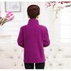 Starší ženy středního věku Sportovní bunda Polar Fleece Jarní a podzimní stojáček Volný Outdoor Ležérní mikina Fleecová jednobarevná Krátký top