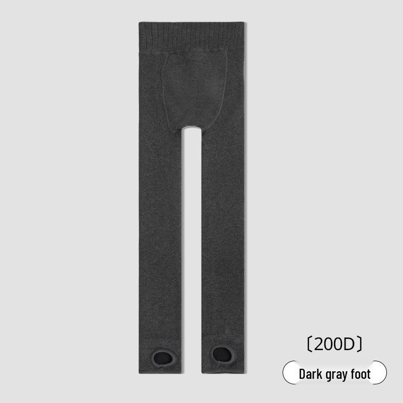 Women's Black Fleece-Lined Pantyhose: Thick, Slimming, Hip-Lifting Leggings for Autumn/Winter