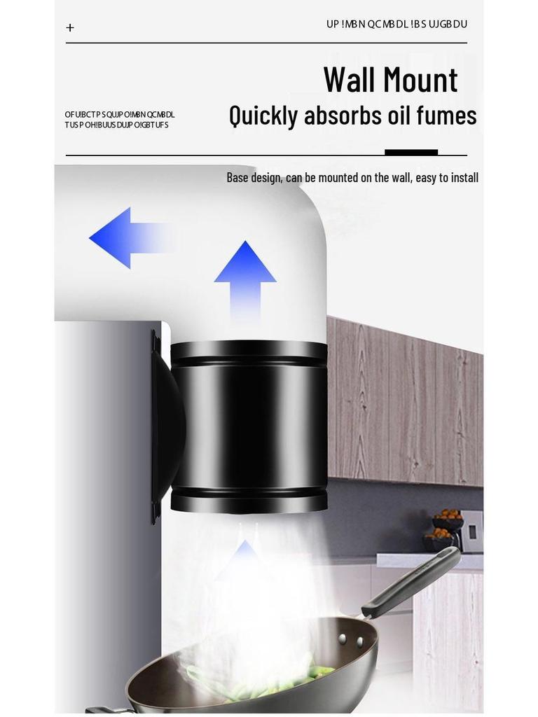 Wysokowydajny wentylator wyciągowy kuchenny z darmową instalacją i dużą siłą ssania