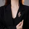 SUYU Classic Retro Design Bird Brooch Colorful Zircon Micro Inlaid Jacket Dress Accessories Holiday Gifts