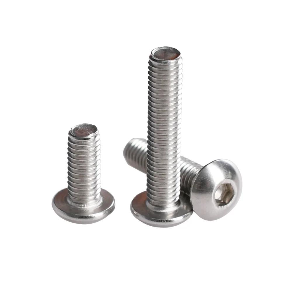 304 Stainless Steel Allen Screw Bolt Nut Washer Set Metric Threaded Hex Machine Screws Nuts Gaskets Kits With Box M2 M3 M4 M5 M6