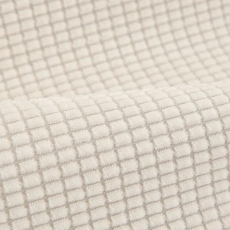 Polar Fleece Sofa Cover for Living Room Solid Color Sofa Cushion Non-Slip Couch Armrest Backrest Mat Home Furniture Protector