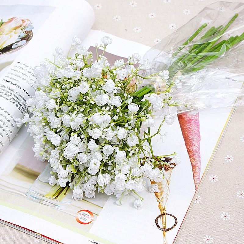 23cm Artificial Flower Baby's Breath Gypsophila Wedding Home Decoration DIY Bouquet Arch Flowers Arrangement Supplies