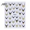 Easy Application Nail Art for Novices Halloween Stickers, Glitter Gothic Bat Decals, Creative DIY Consumables Self-Adhesive Accessories Women