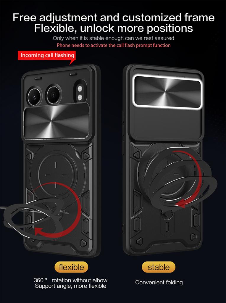 For OnePlus Nord 4 5G Case Camera Protect Ring Holder Armor Phone Case for One Plus Nord4 1+Nord 4 2024 CPH2663 6.74" Back Cover