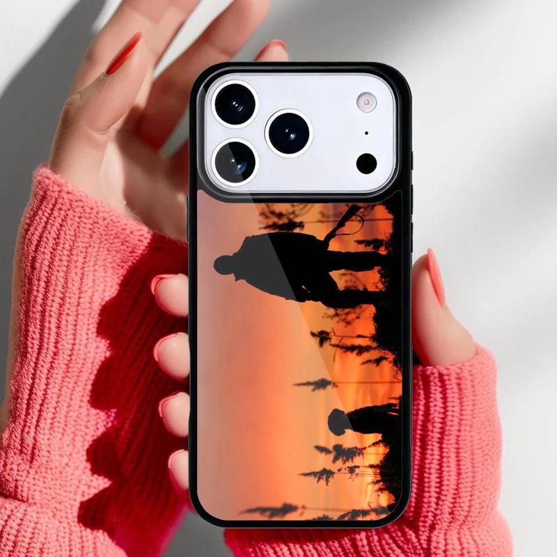hunting Deer Sunset Phone Case for iPhone 17 16 15 14 13 Pro Max Back Cover for 12 11 Pro Coque