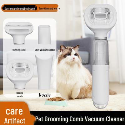 4-in-1 Multifunctional Pet Hair Suction Comb for Dogs and Cats