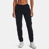 Under Armour Solid Color Elastic Waistband Straight Leg Casual Pants Women Bottoms Black 1375128-002