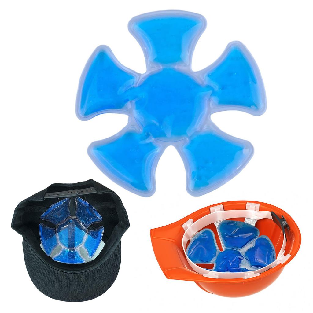 PVC Head Gel Ice Pack Adjustable Cooling Pad Cycling Helmet Ice Pack Reusable Ice Pad For Outdoor Sports Hiking Travel