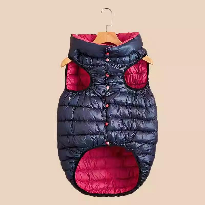 Winter Warm Border Collie Dog Vest Windproof Puffer Coat for Large Puppies 3 Months Cold Weather Apparel Dog Clothes Winter