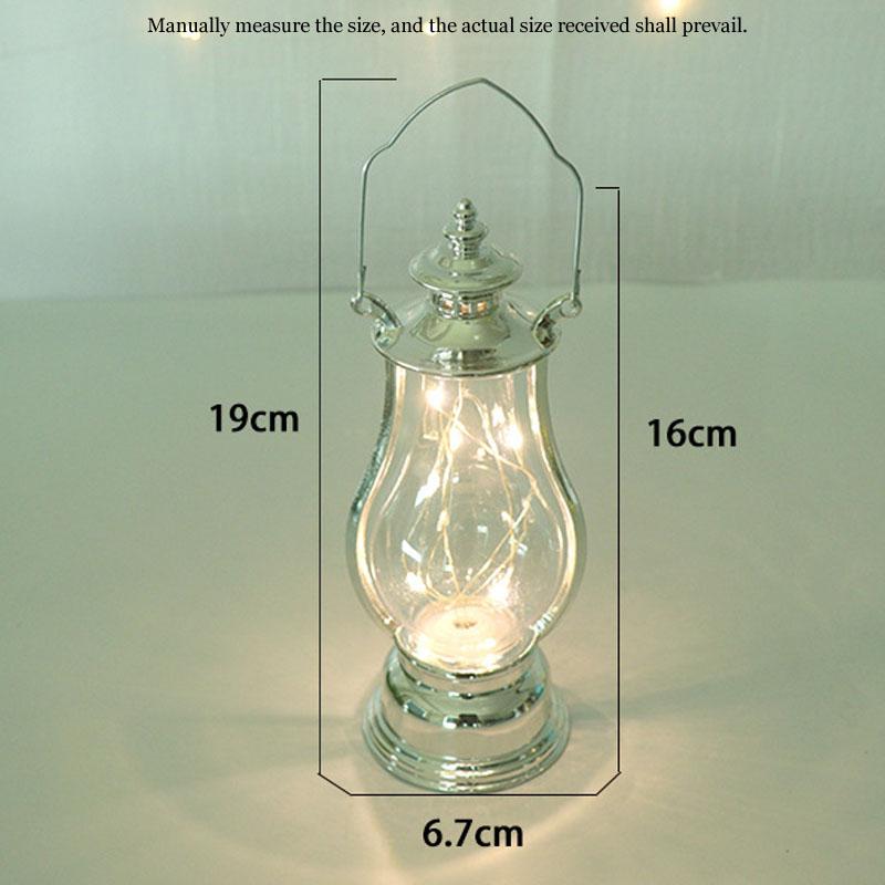 Cross-border LED wind lamp Halloween atmosphere decoration layoutdigital candle lamp retro satchel digital pony lamp