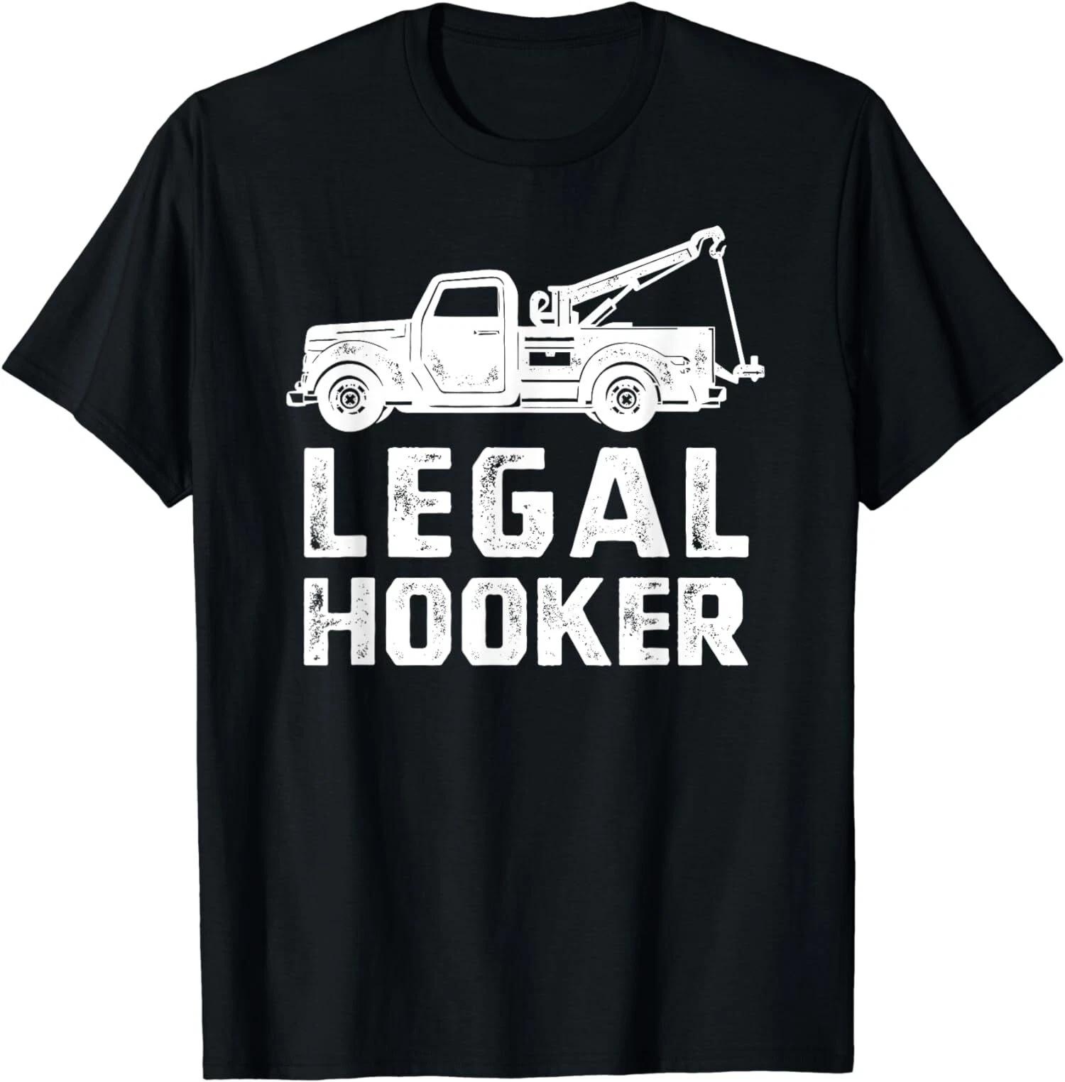 Funny Tow Truck, Hooking Vehicle Towing, Driver Gift T-Shirt XXL