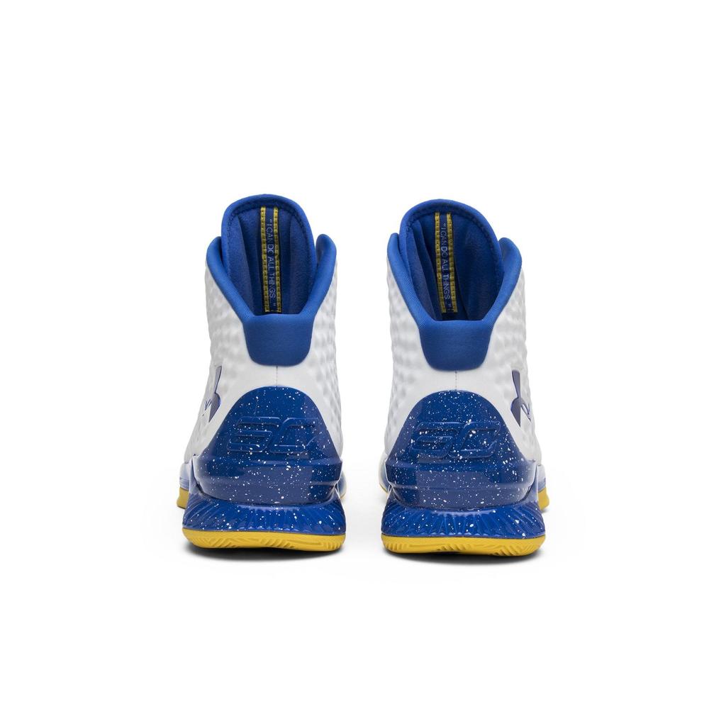 Under Armour Curry 1 'Dub Nation' 2015 (Unisex) White / Taxi / Royal Basketball Shoes 1258723 105