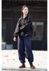 Women's Winter Heavy Industry Insulated Plus Velvet Hooded Button-Up Cotton Linen Pullover