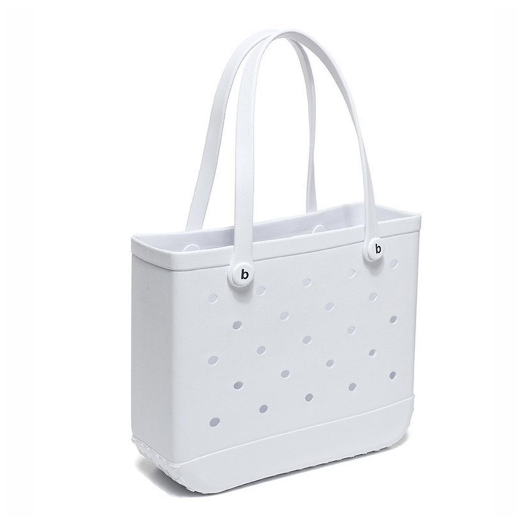 EVA-Strandtasche, stilvolle Schwimmhandtasche, große Strandtasche mit Löchern zum Einkaufen, Schwimmen, Picknick