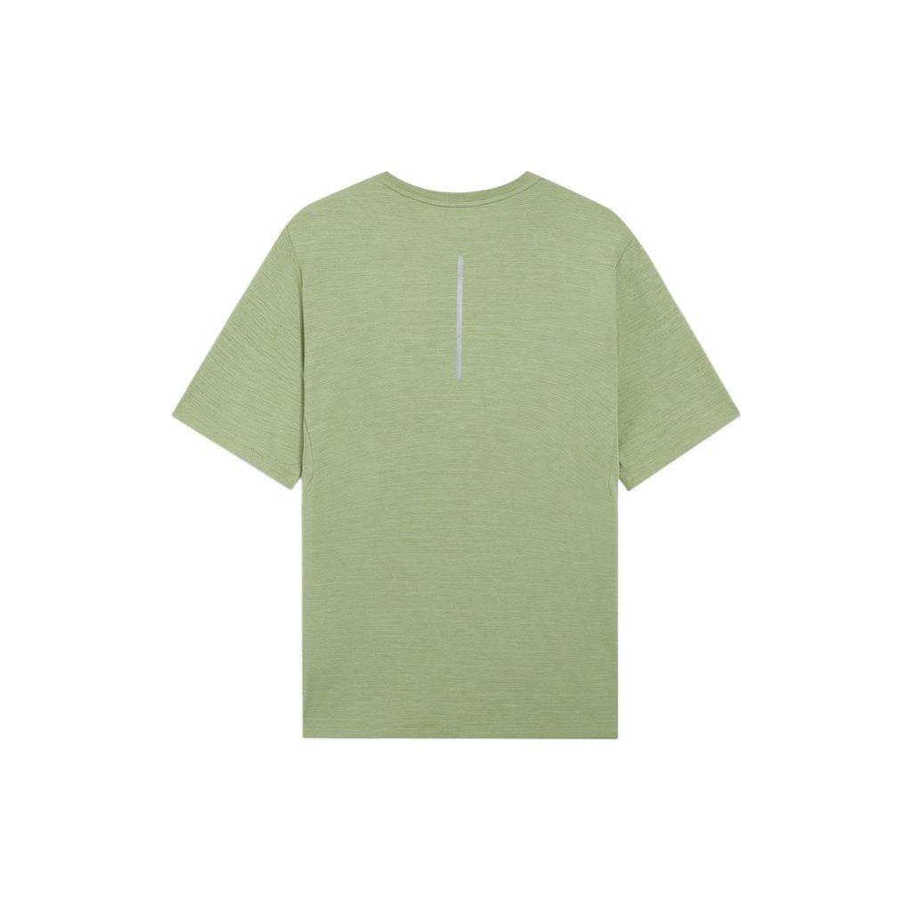 Li Ning Wade Series Solid Color Letter Quick-Dry Breathable Round Neck Short Sleeve T-Shirt Men Tops Mixed-Water-Porcelain-Green ATSS427-5