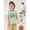 Boys' Cartoon Short-Sleeved T-Shirt Summer Clothing Kidsren's Clothing Baby Clothes Toddler Tops Half-Sleeved Boys' Summer New Style