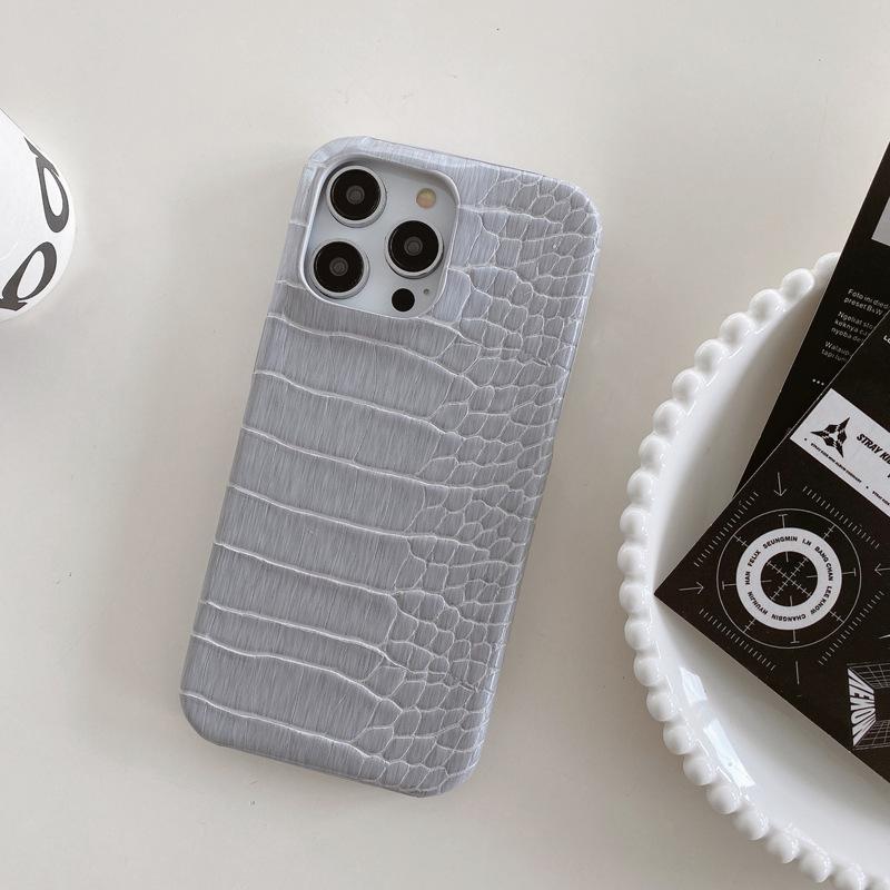 

Текстура крокодиловой кожи подходит для чехлов для телефонов Apple 16promax, IPhone15 High-end 14 противоударный 13 роскошные мужские кожаные чехлы iPhone X/Xs universal
