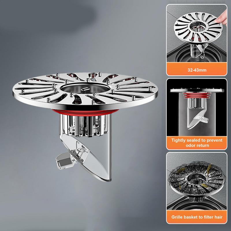 Bathroom Drain Strainer Filter Drain Cover Plug Bathroom Drain Stopper Sink Plugs Hair Catcher Odor Filter For Bathroom Shower