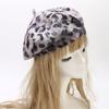 Fashion Soft Beanie Hat Berets for Women Leopard Print Hat Beret French Hat