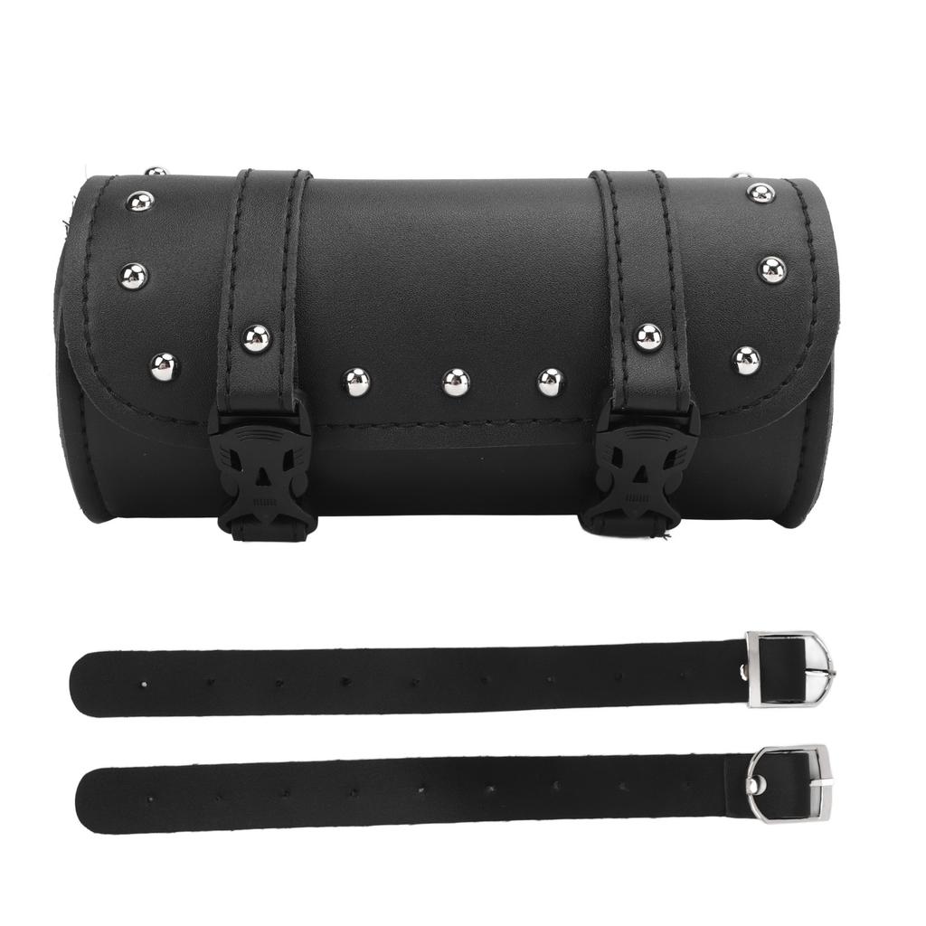 1Pcs Motorcycle Tool Bag Black 2 Strap Buckle Closure Tool Waterproof Wear Resistant Multifunctional for Motorbike