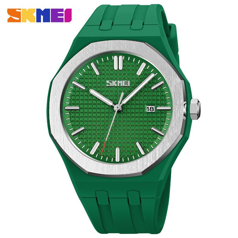 Simple Single Calendar Casual Couple Watch Integrated Silicone Belt Waterproof Men's and Women's Quartz Watch